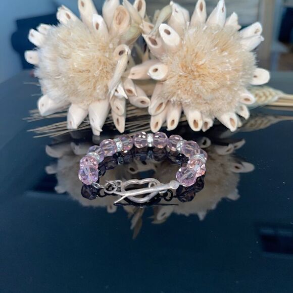 Sterling silver crystal bracelet - Picture 3 of 3